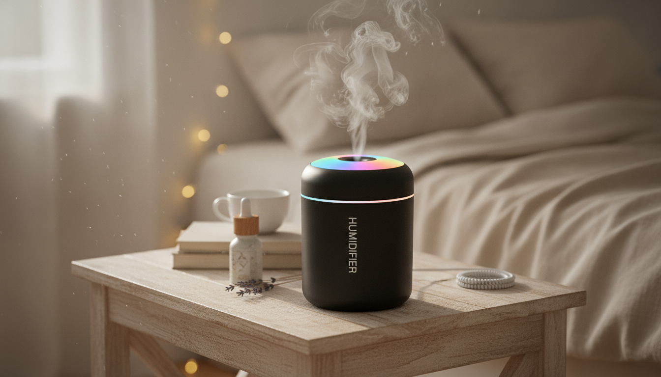 Mini USB Aroma Humidifier: Mist, Scent & Soft LED