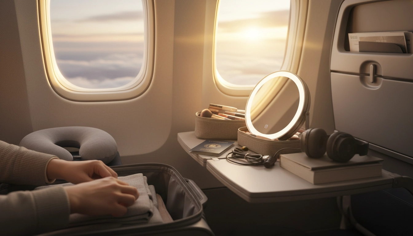 LED Makeup Mirror on a Plane: TSA Rules & Packing Tips